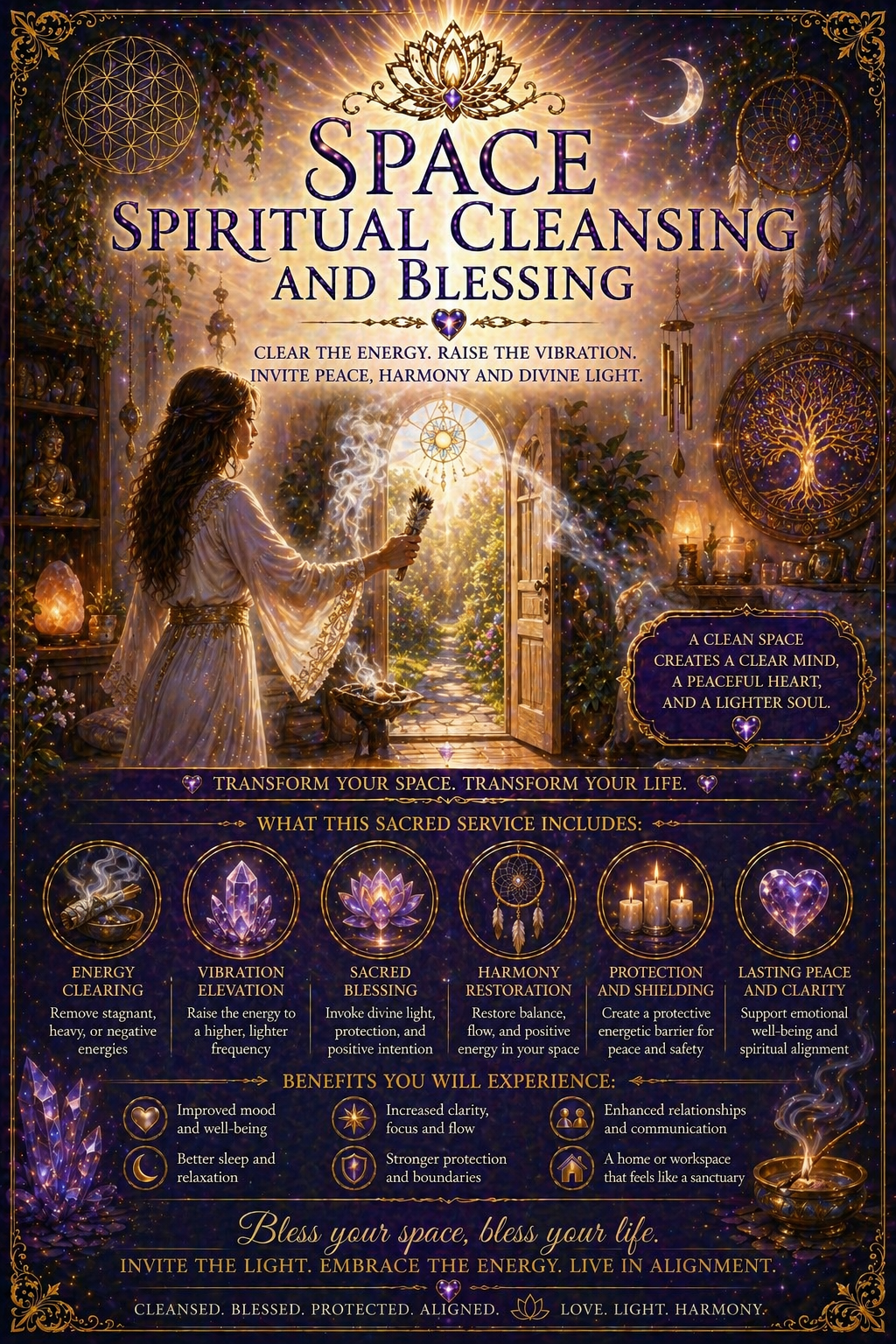 Space Spiritual Cleansing and Blessing