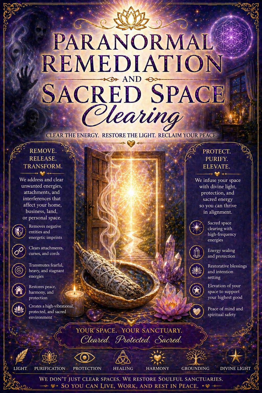Paranormal Remediation and Sacred Space Clearing