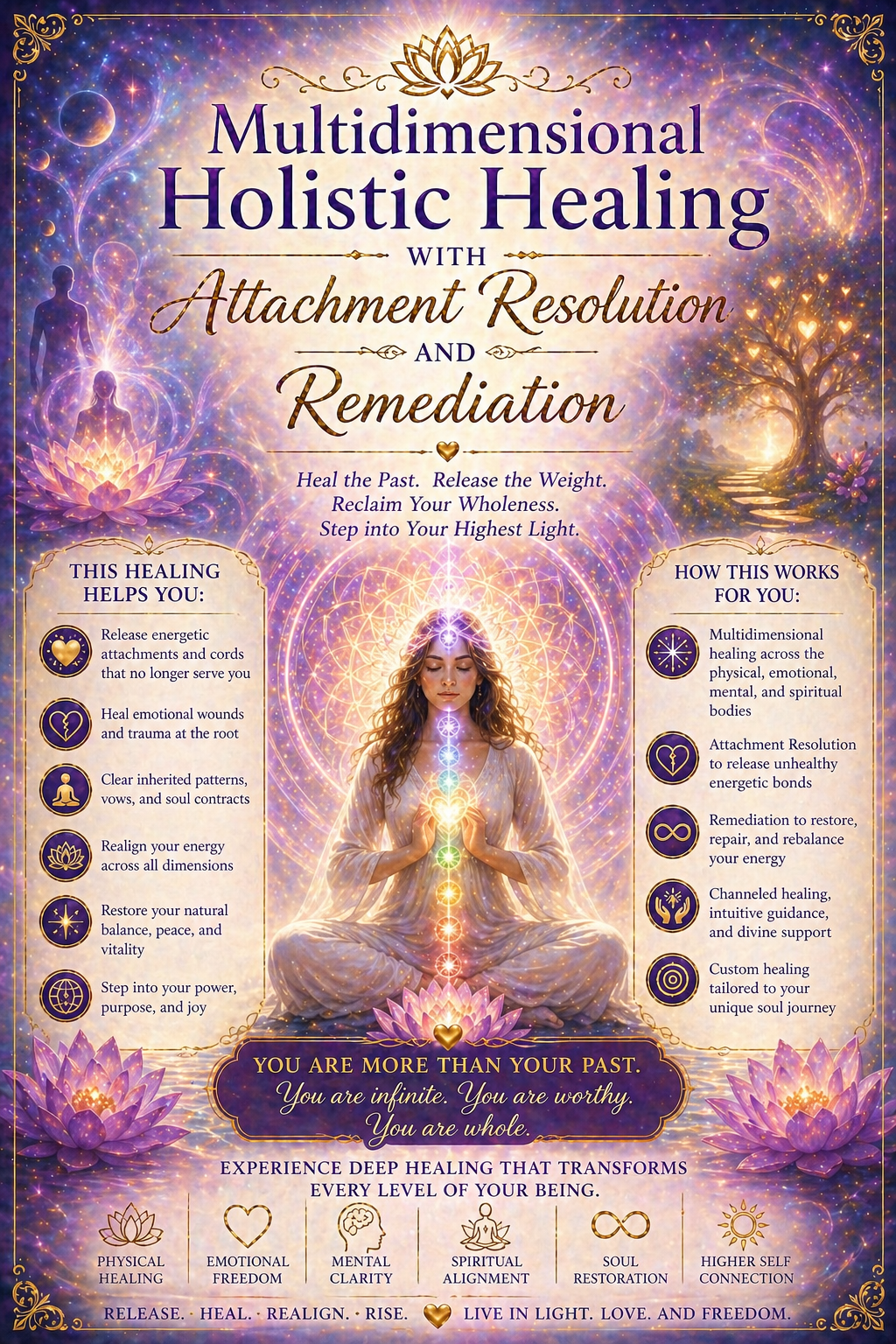 Multidimensional Holistic Healing with Attachment Resolution and Remediation