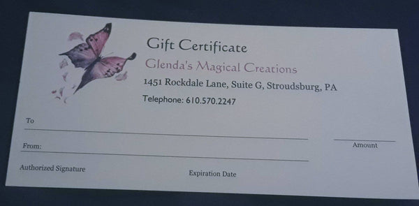 GIFT CERTIFICATE $50.00
